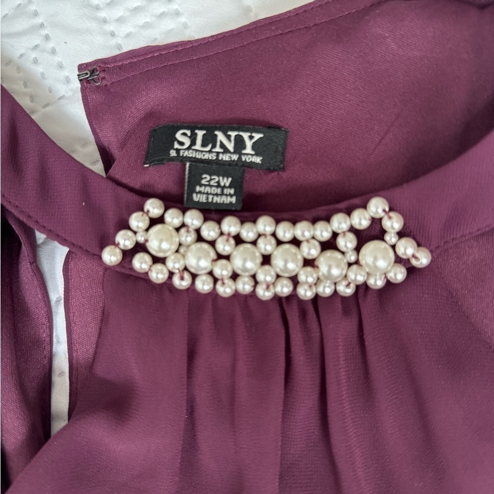 SLNY Fashions New York Formalwear Mother of Bride Gala Prom Plus Size 22 Dress - Picture 2 of 10